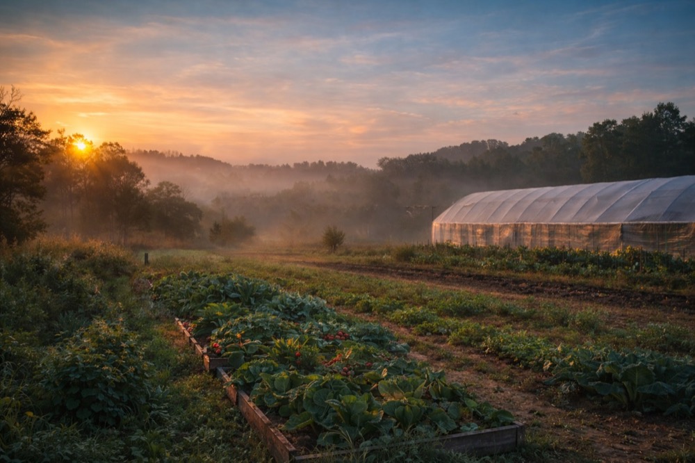 NVPH polyhouse farming at Grovera Farms in Maharashtra